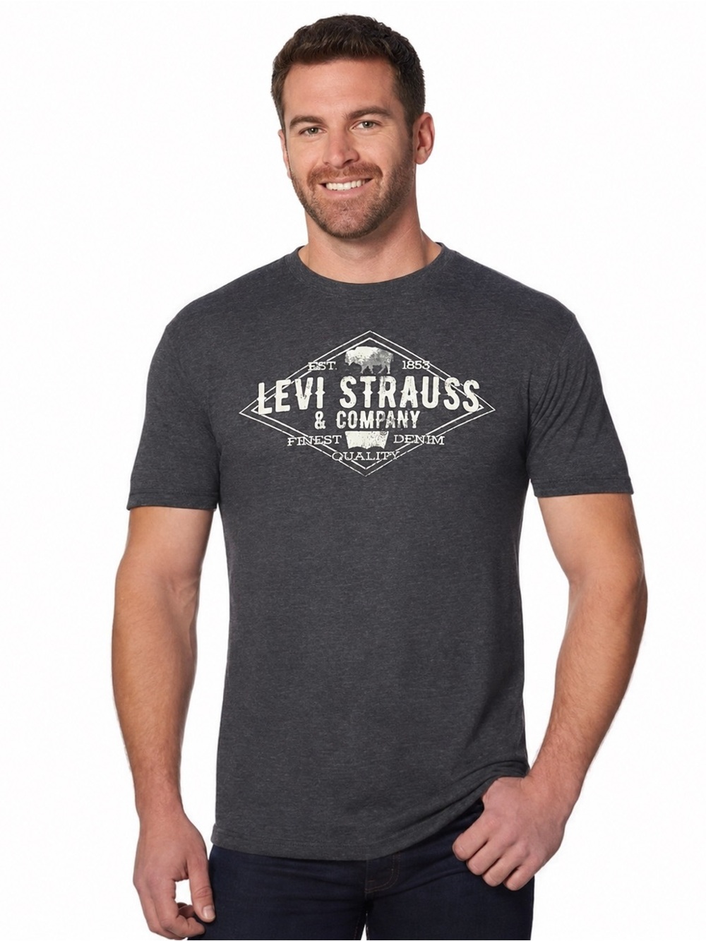 Levi Strauss & Co. Men's Charcoal Graphic Tee Sz XL